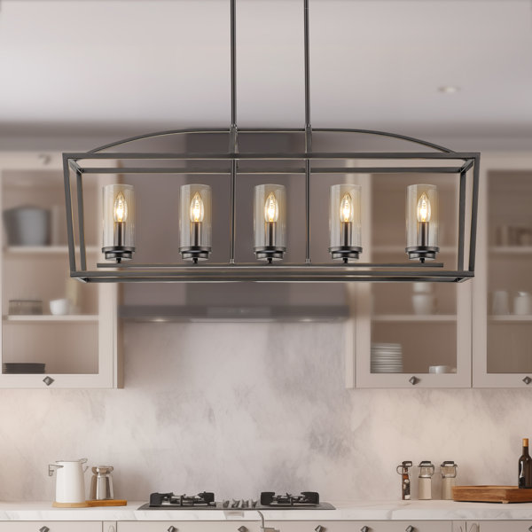 Laurel Foundry Modern Farmhouse Andrews 5 Light Oil Rubbed Bronze